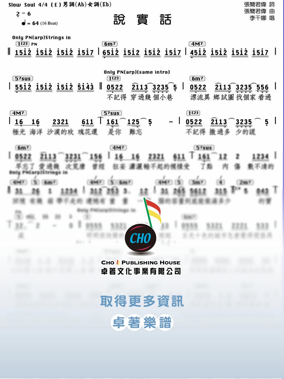 說實話